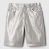 11,5″ Mid Rise Metallic Longline jeansshorts
