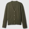 24/7 Oversized cardigan i linneblandning med delad fåll