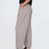 365 High Rise Borstad Twill Plisserad Taper Byxa