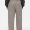 365 High Rise Borstad Twill Plisserad Taper Byxa