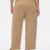 365 High Rise Borstad Twill Plisserad Taper Byxa