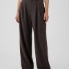 365 High Rise Brushed Twill Plisserade byxor