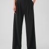 365 High Rise Brushed Twill Plisserade byxor
