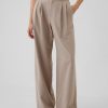 365 High Rise Brushed Twill Plisserade byxor