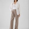 365 High Rise Brushed Twill Plisserade byxor
