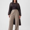 365 High Rise Brushed Twill Plisserade byxor