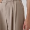 365 High Rise Brushed Twill Plisserade byxor