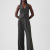 365 High Rise Brushed Twill Plisserade byxor