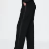 365 Mid Rise Satin-Trim Byxor