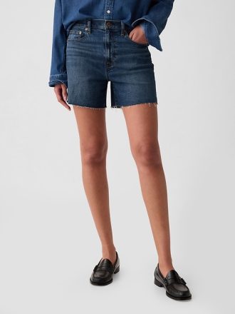 4″ High Rise Girlfriend Jeansshorts