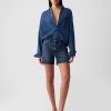 4″ High Rise Girlfriend Jeansshorts
