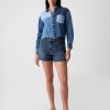 4″ High Rise Girlfriend Jeansshorts