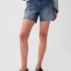 4″ High Rise Girlfriend Jeansshorts