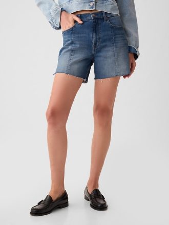 4″ High Rise Girlfriend Jeansshorts