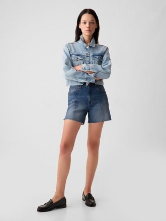 4″ High Rise Girlfriend Jeansshorts