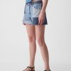 4″ Low Rise Stride Patchwork jeansshorts