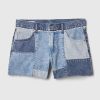 4″ Low Rise Stride Patchwork jeansshorts