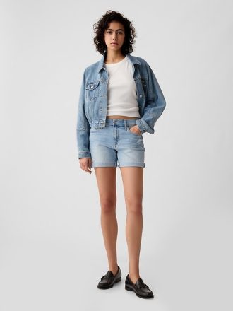 5″ flickvänshorts i medelhög jeans