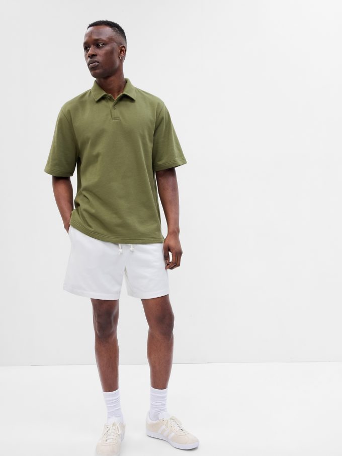 7″ French Terry Shorts med E-midja