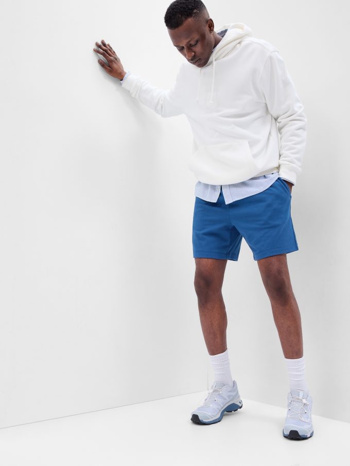 7″ French Terry Shorts med E-midja