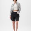 8″ Mid Rise 90-tals lösa denim bermudashorts