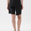 8″ Mid Rise 90-tals lösa denim bermudashorts