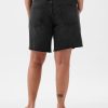 8″ Mid Rise 90-tals lösa denim bermudashorts