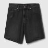 8″ Mid Rise 90-tals lösa denim bermudashorts