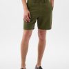 8″ shorts i linne-bomull
