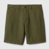 8″ shorts i linne-bomull