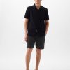 8″ shorts i linne-bomull