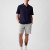 8″ shorts i linne-bomull