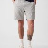 8″ shorts i linne-bomull