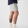 8″ shorts i linne-bomull