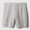 8″ shorts i linne-bomull