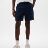 8″ shorts i linne-bomull