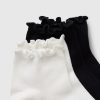 Ankelstrumpor med volang (2-pack)