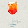 Aperol Spritz grafisk t-shirt