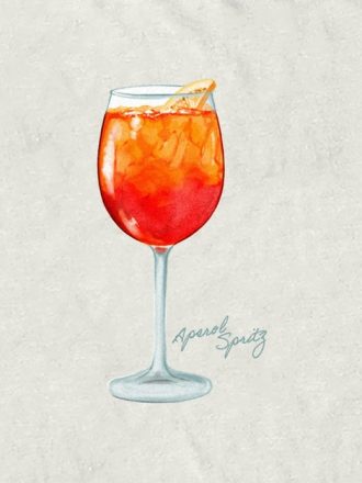 Aperol Spritz grafisk t-shirt