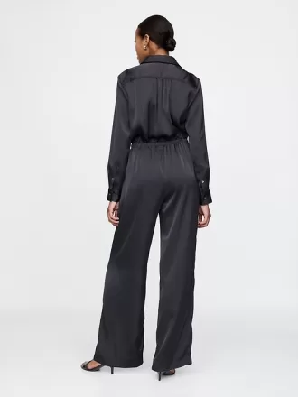 Återvunnen Satin Jumpsuit