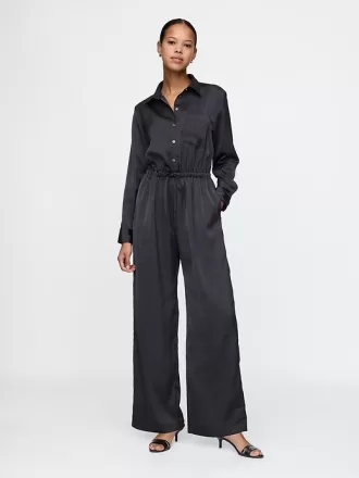 Återvunnen Satin Jumpsuit