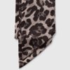 Återvunnen Satin Leopard Scarf