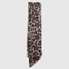 Återvunnen Satin Leopard Scarf