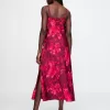 Återvunnen Satin Maxi Slip Dress