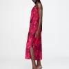 Återvunnen Satin Maxi Slip Dress