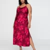 Återvunnen Satin Maxi Slip Dress