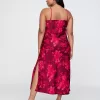 Återvunnen Satin Maxi Slip Dress
