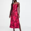 Återvunnen Satin Maxi Slip Dress