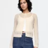 Återvunnen Sheer Cardigan