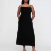 Återvunnen Velvet Maxi Slip Dress